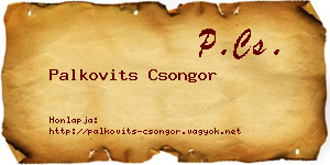 Palkovits Csongor névjegykártya